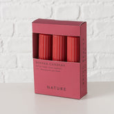 Hectarul - Set 3 lumanari rosu inchis din parafina 15 cm Riffly Boltze